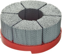 Brosse plate pour machines CNC, carbure de silicium, K 80