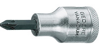 Embout de vissage 1/2" pour vis cruciformes PZ, n° IKS 19 PZD