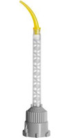 Mélangeur coudé pour cartouche double chambre