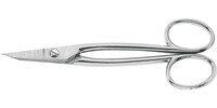 Ciseaux d’orfèvre, courbés, anneaux longs
