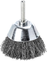 Brosse boisseau à outil, acier, ondulé