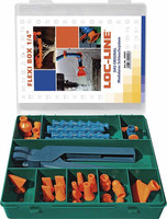 Jeu de tuyaux flexibles pour réfrigérant lubrifiant 1/4", 29 pièces