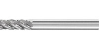 Fraise sur tige en carbure, denture STEEL, forme cylindrique ZYA