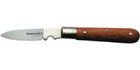 Couteau d’électricien, 1 pièce, manche en bois, pliant