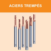 Fraises carbure universelles et pour aciers trempés - HRC55