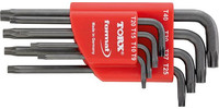 Jeu de clés mâles coudées TORX®-BO, courtes, porte-embout manuel
