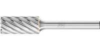 Fraise sur tige en carbure, denture INOX, forme cylindrique ZYA-S